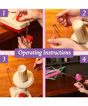 34-Piece Yarn Ball Winder Set with Hand-Operated Swift and Pompom Maker Kit - Easy Installation for Yarn Storage and Knitting Accessories - Buy Online on GoSupps.com