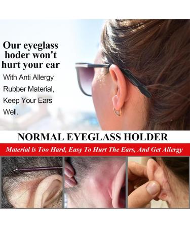 Ksjehw Silicone Anti-Slip Covers for Glasses - 20 Pairs Comfort Brackets & Ears - Ideal Accessories for Glasses & Sunglasses - Buy Online on GoSupps.com