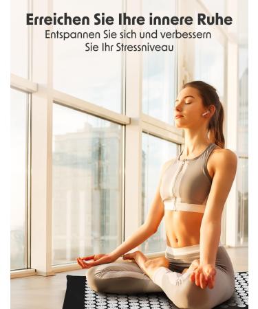 Lifegoods Acupressure Mat with Pillow - Battery-Operated Massage & Acupuncture Mat for Back Pain Relief - Black & White Design - Buy Online on GoSupps.com