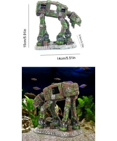 Zhiyuan Synthetic Resin Aquarium Decorations - Robot Cave & Dog Ornaments for Small & Medium Aquariums - Buy Online on GoSupps.com
