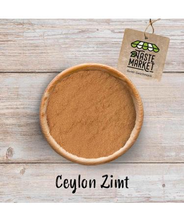  TASTE Guter Geschmack 500g Ground Ceylon Cinnamon | Cinnamon Powder | 100% Additive-Free | Low Coumarin | 100% Genuine Ceylon Cinnamon - Buy Online on GoSupps.com