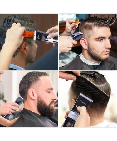 HATTEKER Pro Cordless Mens Hair Clippers Rechargeable Hair Trimmer Electric Beard Trimmer for Men Waterproof Haircut Kit USB Rechargeable - Buy Online on GoSupps.com