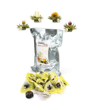 Creano tea blumes 36 tea balls in cup format tealini white tea large pack blossom in bulk pack tar lunches blooming tea flowering tea - Buy Online on GoSupps.com