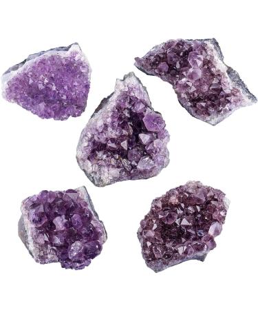 Nupuyai Natural Amethyst Druse Rough Stone | XL Irregular Crystal Cluster for Reiki Healing & Home Decoration - Buy Online on GoSupps.com