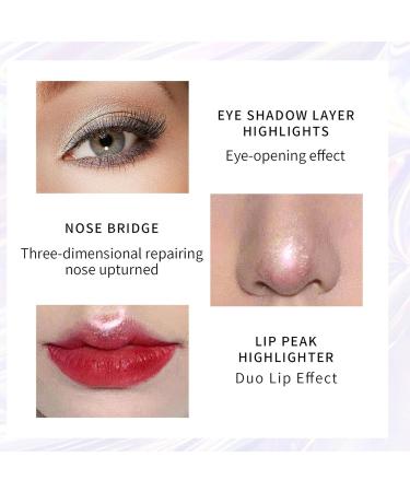 Eyeshadow Liquid | High-pigmented Eyeshadow Set | 6 Colors Waterproof Eyeliner Eyebrow Make-up Multi-Dimensional Eye 01 - Buy Online on GoSupps.com