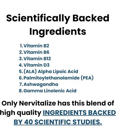 Advanced Nerve Support Formula - 600 mg Alpha Lipoic Acid & PEA for Neuropathy Relief - 120 Capsules - Best Peripheral Nerve Health Supplement - Buy Online on GoSupps.com