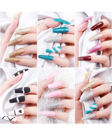 Dip Powder Nail Set - SEISSO Glitter Dipping Powder Starter Kit (8 Colors) for French Nail Art Manicure - No Need Nail Lamp, Perfect Salon-Quality DIY Gift for Women - Buy Online on GoSupps.com