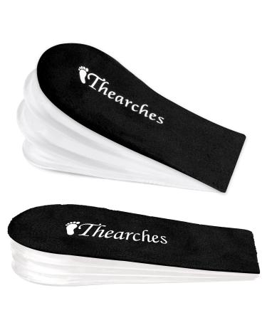 Adjustable Orthopedic Heel Lift Insole Inserts Gel Height Increase Insoles for Leg Length Discrepancy Achilles tendonitis Heel Spurs Heel Pain Heel Injuries