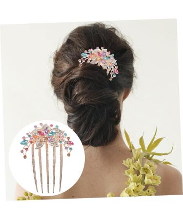 Ipetboom Rhinestone Hair Accessories Hairpin Flower Hair Comb Decorative Hair Combs Women Hair Comb Women Rhinestone Hair Comb Wedding Hair Comb Women Hair Accessories Bride Hair Comb - Buy Online on GoSupps.com