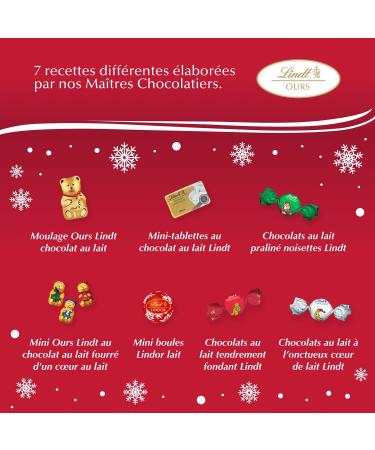 Lindt Advent Calendar BEAR - Advent Calendar for Children - Milk Chocolate - Bears Bars Sweets - 172 - Buy Online on GoSupps.com