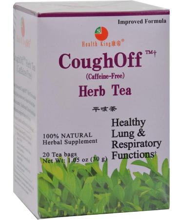 Health King Cough-Off Herb Tea - Natural Remedy - 20 Tea Bags - Buy Online on GoSupps.com