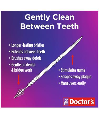 Buy Doctor s BrushPicks 2-in-1 Interdental Brushes & Dental Picks - 120 Count Plaque Remover for Teeth - Fast International Shipping - Buy Online on GoSupps.com
