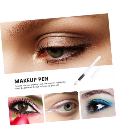 FOYTOKI 48 Pcs Eyeliner Pencil Cosmetics Eye Line Tool Glitter Eyeshadow Eye Line Pencils White Wooden Pole - Buy Online on GoSupps.com