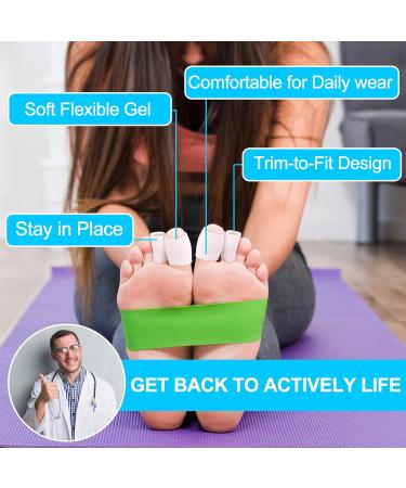 Buy 12 Pcs Silicone Toe Sleeves - Soft Gel Protectors for Hammer Toe Stubbed Toe Corns & Calluses - Comfortable Toe Cushions & Protective Tube Pads in Pinky Toe Design - Buy Online on GoSupps.com