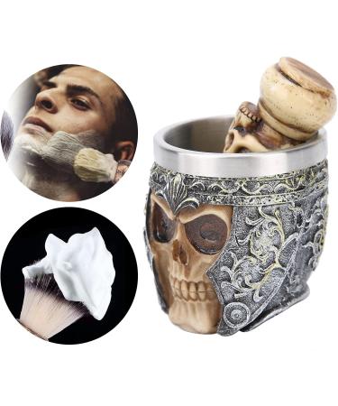 Premium Stainless Steel Shaving Brush Bowl Set | Beard Grooming Kit for Home & Salon - Buy Online on GoSupps.com