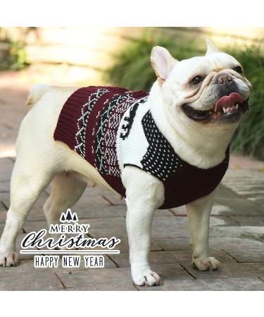 Buy Warm Dog Sweater for Christmas - Cartoon Christmas Tree & Reindeer Knit Outfits for Pets - Buy Online on GoSupps.com