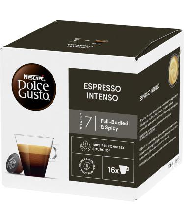  NESCAFE DOLCE GUSTO Nescaf Dolce Gusto Espresso Intenso - Coffee - 96 Capsules (Pack of 6 Boxes x 16) - Buy Online on GoSupps.com