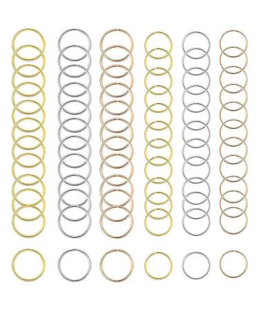 180 Hair Rings Braid Rings - 3 Colors 2 Sizes | Punk Hip Hop DIY Hairstyle Accessories - Buy Online on GoSupps.com