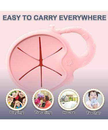 Chiki Baby Elephant Snack Cup | Spill Proof Silicone | Snack Catcher for Toddlers | Quartz Pink - Buy Online on GoSupps.com