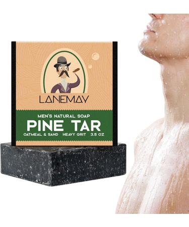 Pine Tar Soap coal-tar soap natural soap for men Natural Bar Soap for Men Handmade Brightening Pine Tar Soap for Remove Acarid Bacteriostasis Clean and Degrease with Dense Foam - Buy Online on GoSupps.com