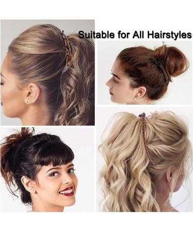 6 Pcs Banana Hair Clip Banana Clip Double Comb Long Hair Clips Banana Hair Comb Banana Clip for Thick Hair Slides and Clips for Women Fine Hair (Brown and Black and white) - Buy Online on GoSupps.com