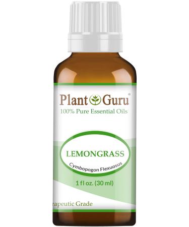 Lemongrass Essential Oil 1 oz / 30 ml 100% Pure Undiluted Therapeutic Grade For Aromatherapy Diffuser Natural Healthy Skin Body and Hair Growth
