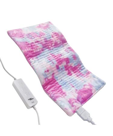 GOQOTOMO Heating Pad Fast-Heating Technology for Back/Waist/Abdomen/Sh-oulder/Neck Pain and Cramps Relief - Moist and Dry Heat Therapy with Auto-Off Hot Heated Pad by-Colorful