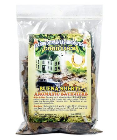 1 PC Aromatic Soothing Herbal Bath Good Luck Buena Suerte BANO DE PLANTAS AROMATICAS - Made in USA - 1 OZ