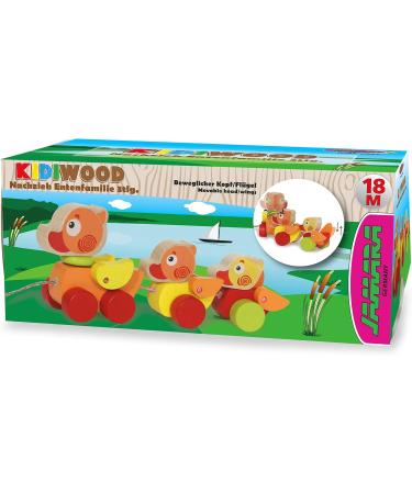 Buy Jamara Wooden Toy Kidiwood Sagging Duck Family - 3-Piece Set for 18 Months+ Solid Wood Motor Skills Development Safe Water-Based Colors - Buy Online on GoSupps.com