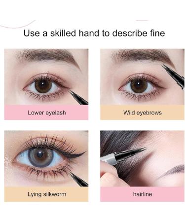 Lower Eyelash Pencil Double Tip Eyelash Pencil Eyelash Pencil for Lower Lashes Eyelash Pencil with Extremely Fine Tip Gifts for Sister Wife Colleagues Makeup Beginners Beauty Lovers - Buy Online on GoSupps.com