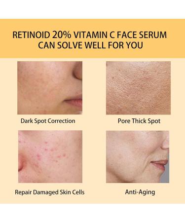 Tongyend Vitamin C Face Serum 20% Vitamin C Serum for Face Organic Vitamin C Anti Aging Serum for Face Collagen Serum for Face Fades Dark Spot Boost Skin Collagen Hydrate & Brighten - Buy Online on GoSupps.com