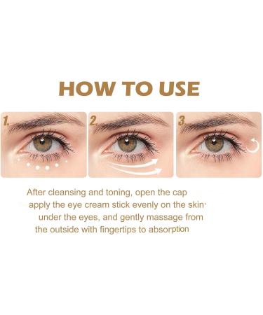 Retinol Eye Stick for Dark Circles Anti Aging Eye Cream Repairing Cream Anti Aging Eye Cream Moisturizing Firming and Lifting for Eye Skin (1pcs) - Buy Online on GoSupps.com