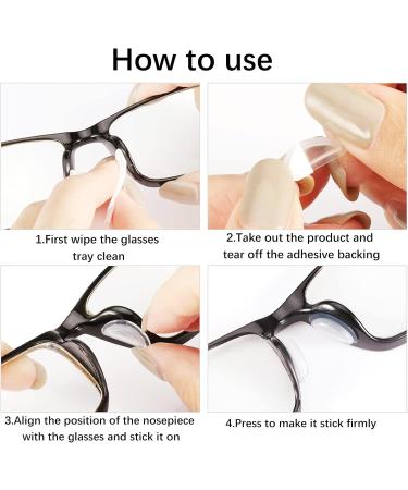 Buy 20 Pairs of Self-Adhesive Silicone Nose Pads for Glasses - Non-Slip & Comfortable | Anti-Slip Glasses Accessories - Buy Online on GoSupps.com