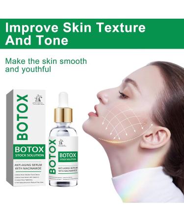 Botox Face Serum - 2PCS Stock Solution with Vitamin C & E | Botox in A Bottle for Radiant Skin - Buy Online on GoSupps.com