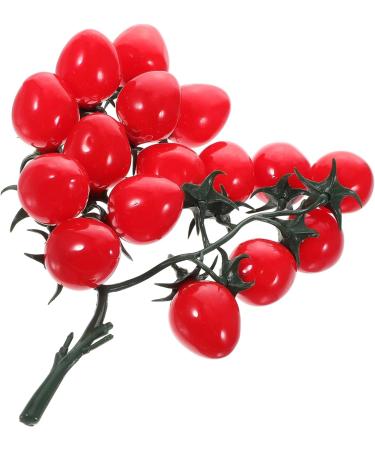 Ciieeo 2pcs String Simulated Cherry Tomatoes Fake Tomatoes Fruits Faux Cherry Tomatoes Ornament Plant Decorations Kid Toy Home Ornament Vegetable Pvc Child Red Small Tomatoes Redx2pcs 18X16CMx2pcs - Buy Online on GoSupps.com
