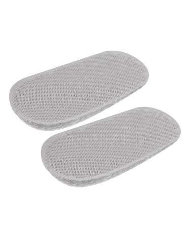 1pair Heightening Insoles Heel Lift Height Insole Increase Heel Cushions Gel Insoles Arch Support Insoles Height Increase Cushion Cotton Foot Half Pad Men and Women Grey 11.8X6.5CM