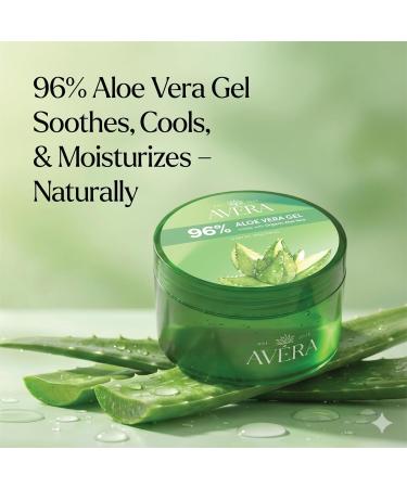 LYDHoldings LLC Avera Organic Aloe Vera Gel for Face & Body 96% Pure Aloe Gel Ideal for Skin Scalp & Hair Hydration Calming Moisturizer for Soothing After Sun Care 7.05oz - Buy Online on GoSupps.com
