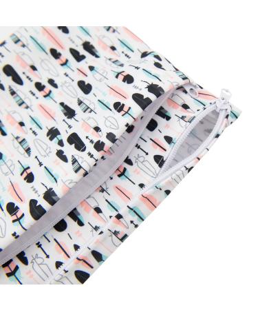 Alvababy 3-Piece Wet Bag Set | Reusable Diaper Bags with 2 Zip Pockets | Eco-Friendly Storage for Baby Diapers on the Go - Buy Online on GoSupps.com