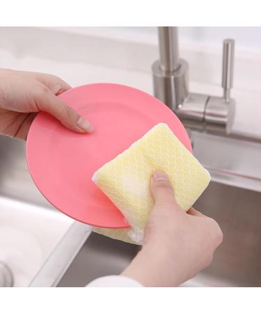 5 kitchen dishwashing sponges mesh cleaning pads sponges household dishwashing grease - Buy Online on GoSupps.com
