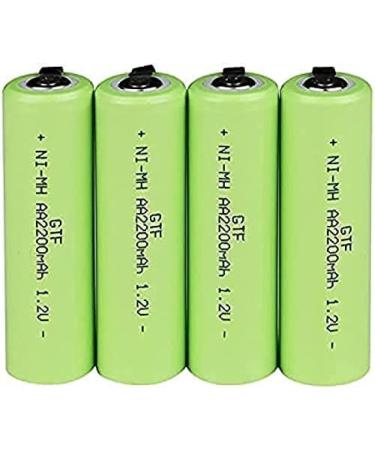 Performance Battery 1.2V Aa Rechargeable Battery 2200Mah Nimh Cell Green Shell with Welding Tabs for Philips Electric Shaver Razor Toothbrush - Buy Online on GoSupps.com