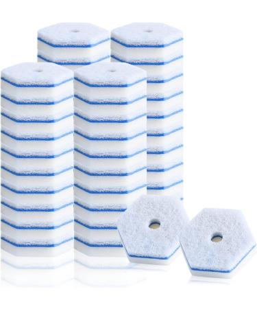 40 Counts Disposable Toilet Cleaning Wand Refills Bowl Scrubbers Heads Suitable For Households And Public Area Household Hygiene Products Corner Cleaning Gift for Family (40pcs)