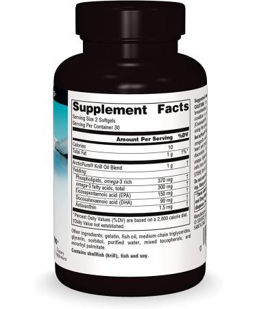 Source Naturals ArcticPure Krill Oil 500 mg - 60 Softgels for Omega-3 and Antioxidants - Buy Online on GoSupps.com