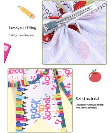 Hair Bow Barrettes | Bow Cartoon Hair Barrettes - Chic Hair Accessories Portable Barrettes for Students - Buy Online on GoSupps.com
