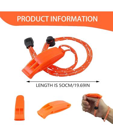 Brohiazao Emergency Signal Pipe Set - 2 Adjustable Reflective Safety Pipes with Whistle | Ideal for Rescue & Training - Buy Online on GoSupps.com