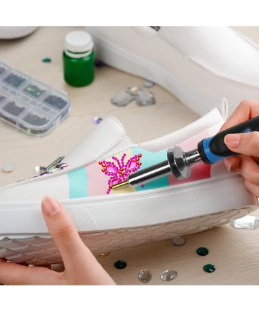 Hotfix Rhinestones Applicator Tool Bedazzler Kit with 2 Boxes of Ab Crystal Rhinestones - 15 Colors, 5 Sizes - For Clothing, Bags, DIY Crafts - Buy Online on GoSupps.com