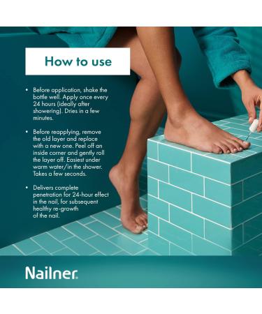 Nailner Active Cover Nail Fungus Treatment - 24 Hour Peel Off Technology - Nude 30ml - Buy Online on GoSupps.com