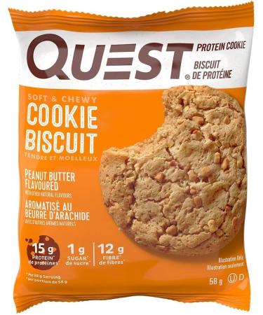 Quest Nutrition Chocolate Chip and Peanut Butter Protein Cookies (High Protein High Fiber Low Sugar Keto Friendly) Chocolate Chip Cookie+ Peanut ButterCookie - Buy Online on GoSupps.com