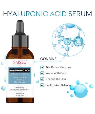 SAISZE Anti-Aging Facial Serum 3 Pack - Vitamin C Hyaluronic Acid & Retinol for Brightening Wrinkle Reduction Dark Spot Correction & Acne Scar Treatment - Shop Now - Buy Online on GoSupps.com