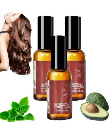 EXQST Avocado & Peppermint Hair Food Oil Avocado & Peppermint Oil for Dry, Frizzy, Brittle Hair & Hair Loss