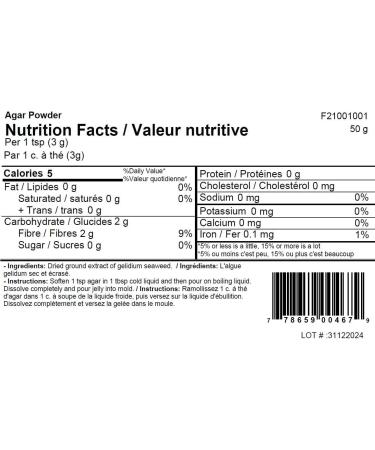 Westpoint Naturals Agar Powder 50g - Buy Online on GoSupps.com